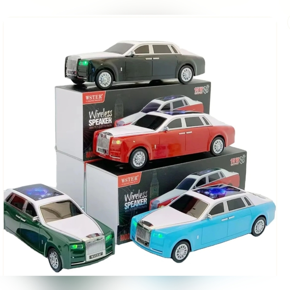WSTER WS-610 Luxury Sedan Bluetooth Speaker - Radio - Lights Up